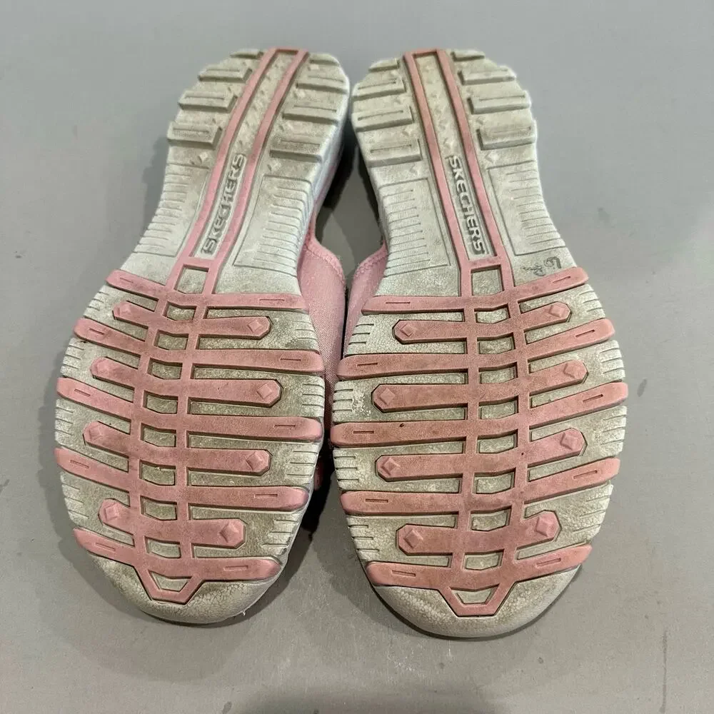 Skechers Womens Size 8 Sandals Flip Flops Pink Toe Loop‎ Rubber Bottom Comfort - Picture 4 of 6